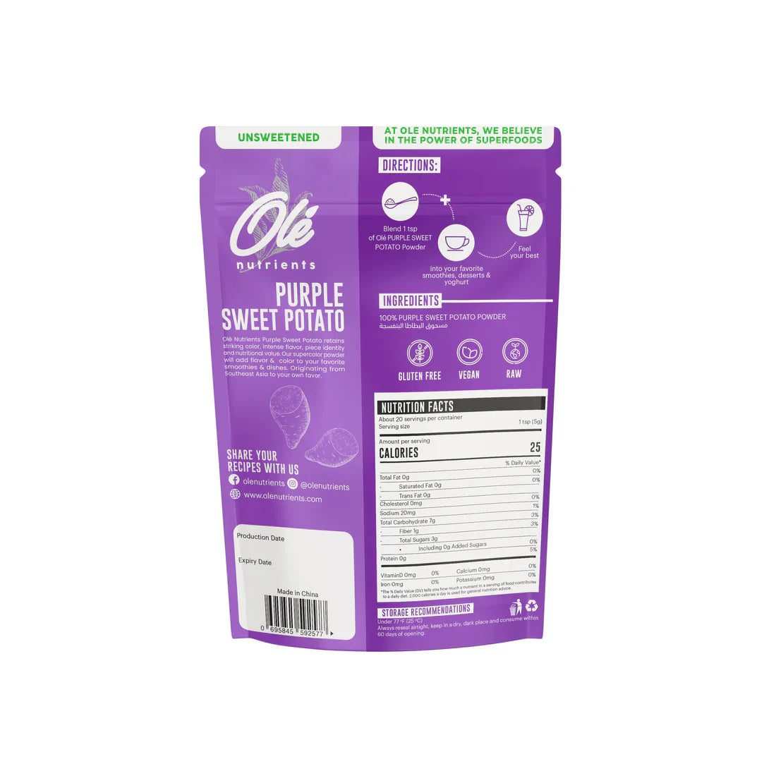 Ole Purple sweet potato